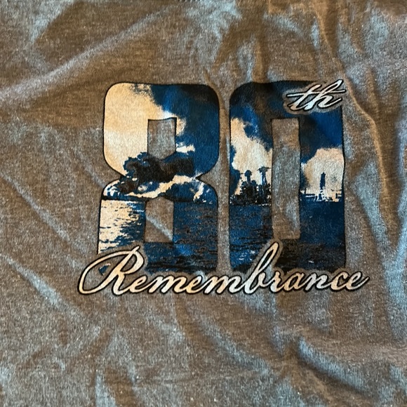 Til Valhalla Project Apparel Co., 4X Large, Grey & Blue, Pearl Harbor, T-Shirt. - Picture 4 of 5
